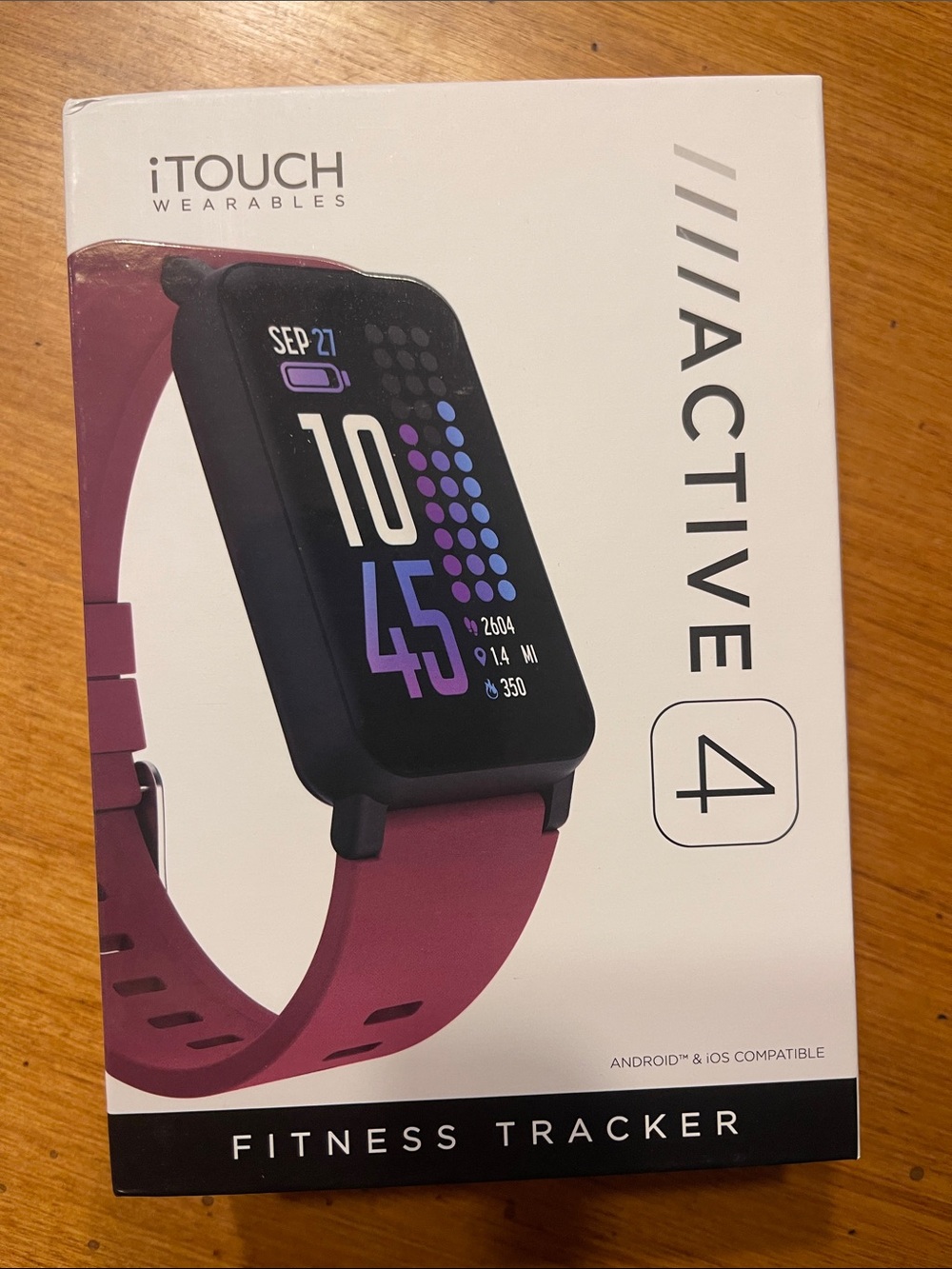 Fitness tracker i touch wearables active 4 NWT